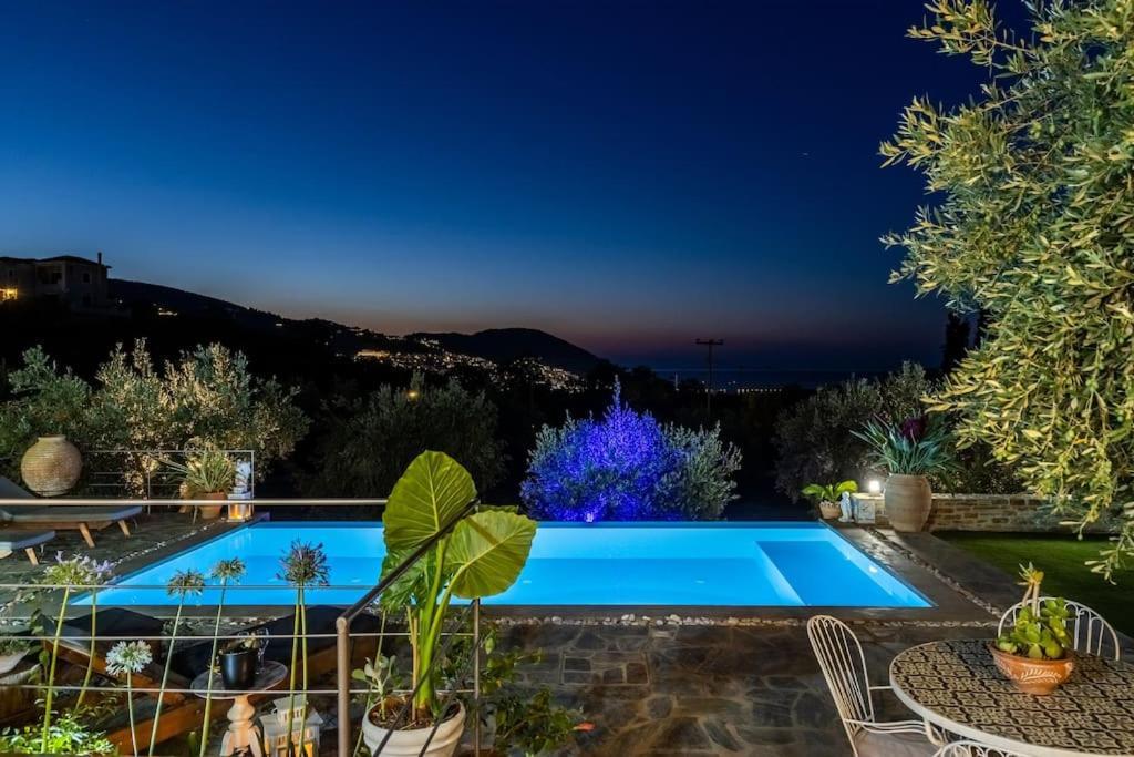 Skopelos Blue Heaven Pool Villa In Olive Grove Luaran gambar