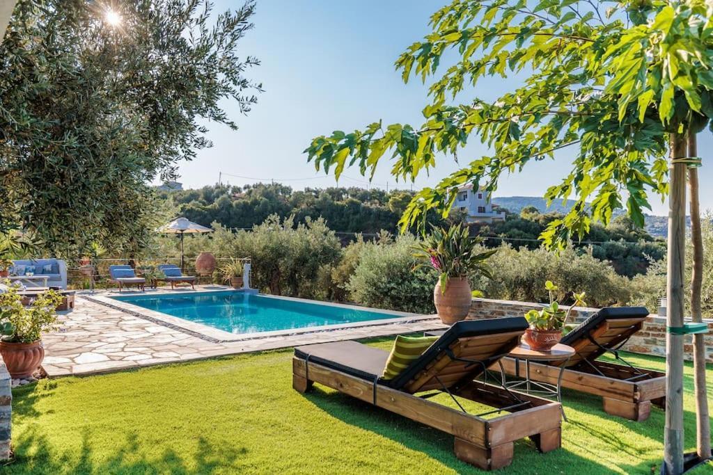 Skopelos Blue Heaven Pool Villa In Olive Grove Luaran gambar
