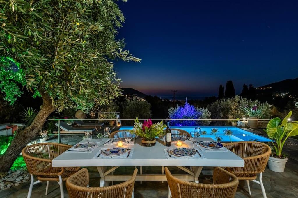 Skopelos Blue Heaven Pool Villa In Olive Grove Luaran gambar