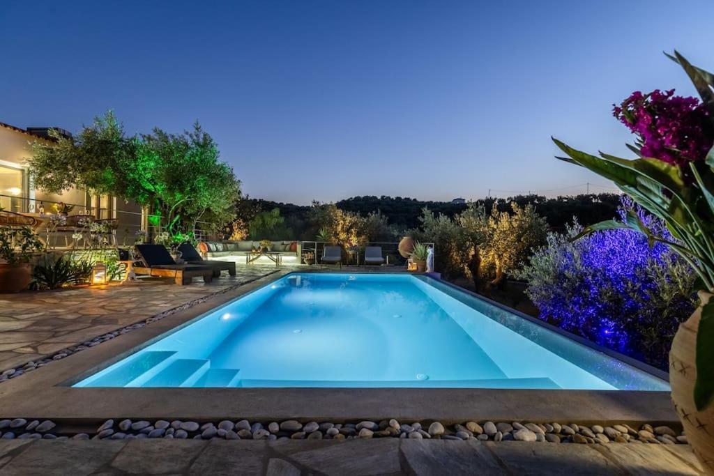 Skopelos Blue Heaven Pool Villa In Olive Grove Luaran gambar